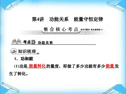 高三物理一轮复习人教版课件_5-4功能关系_能量守恒定律