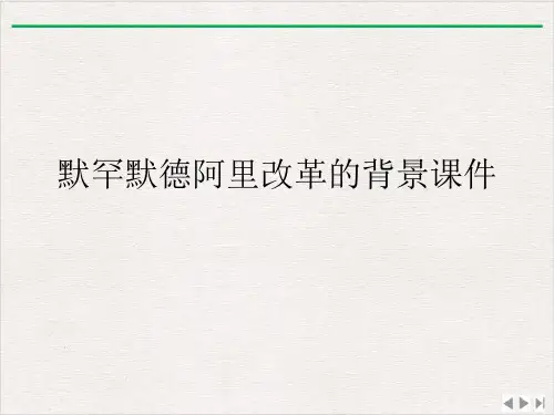 默罕默德阿里改革的背景ppt新版
