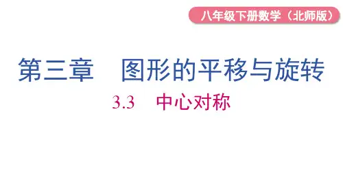 北师大版数学八年级下册中心对称课件