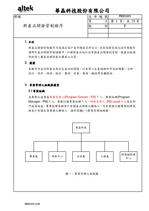 新品开发流程