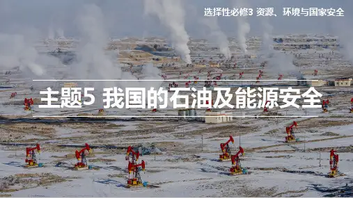 主题5 我国的石油及能源安全(课件)高二地理(中图中华地图版2022选择性必修3)