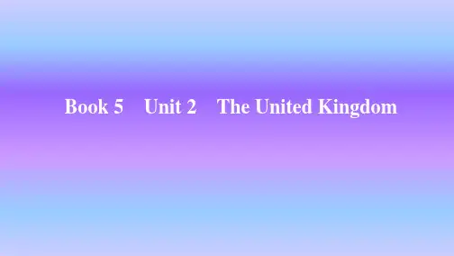 人教版英语必修五Unit2 TheUnitedKingdom识点