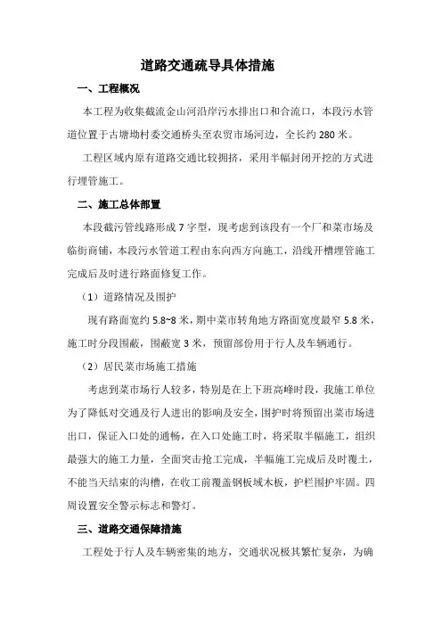 道路交通组织方案