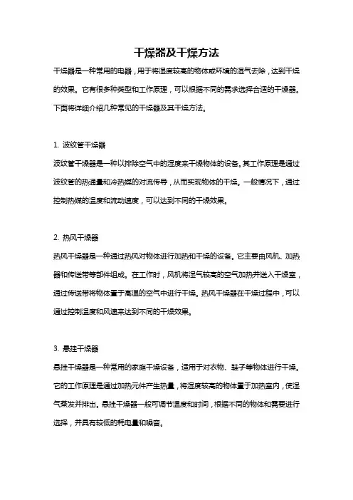 干燥器及干燥方法