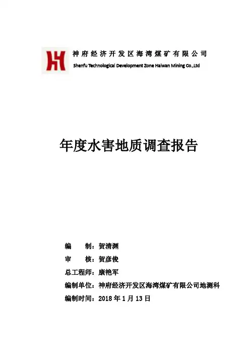 2018年度水害地质调查报告