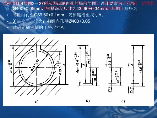 最新尺寸链计算例题和习题专业知识讲座