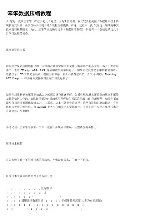 笨笨数据压缩教程