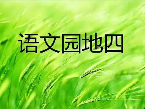 人教新课标语文四年级上册语文园地四PPT课件