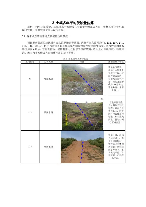 土壤侵蚀量估算