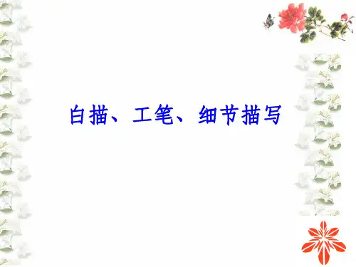 白描、工笔、细节描写ppt课件