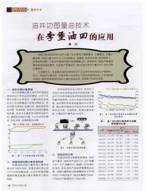 油井功图量油技术在李堡油田的应用
