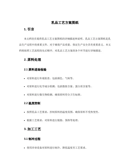 乳品工艺方案图纸
