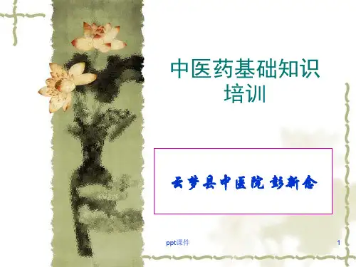 中医药基本知识  ppt课件