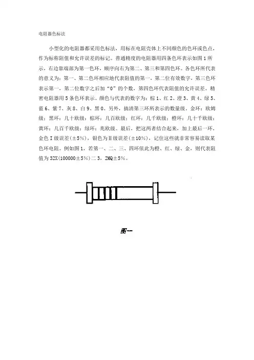 电阻器色标法