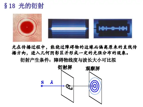 大学物理--光的衍射