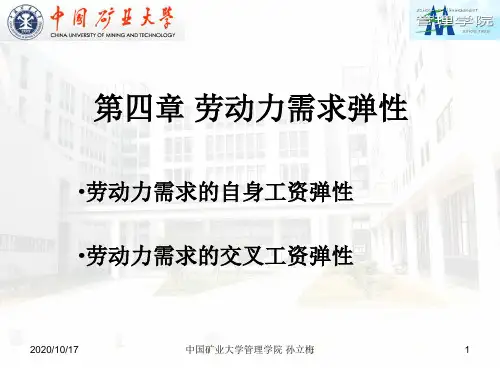劳动经济学——第四章劳动需求弹性.pptx