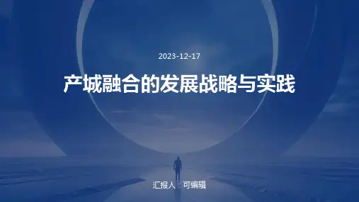 产城融合的发展战略与实践