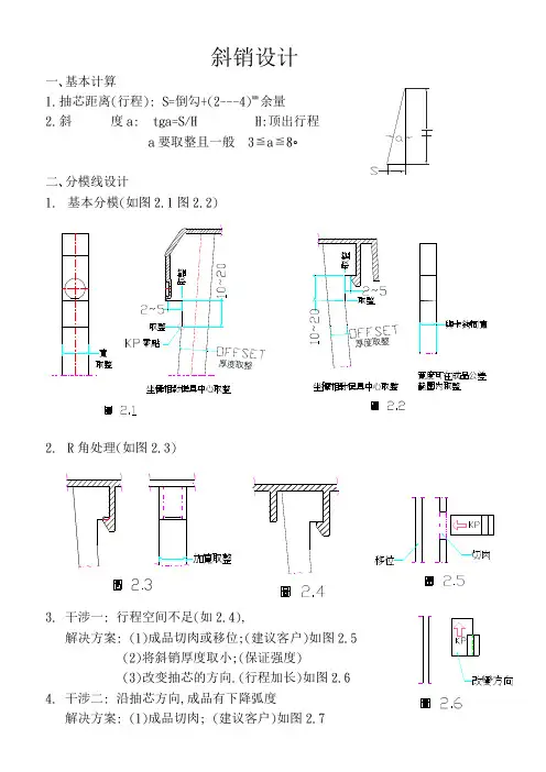 斜销设计