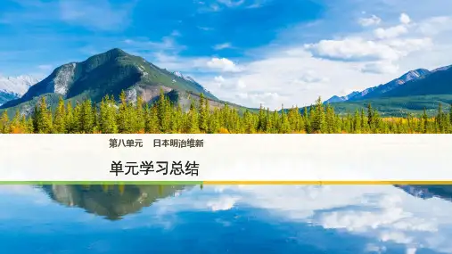 人教高中历史选修1课件：第八单元 日本明治维新 单元学习总结