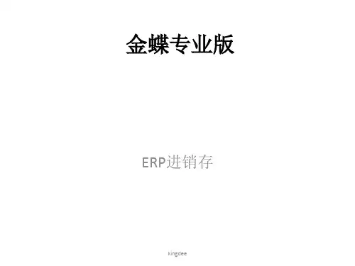 金蝶专业版业务流程步骤
