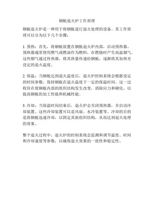 钢板退火炉工作原理