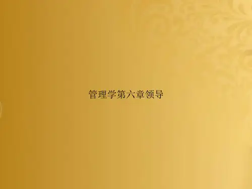 管理学第六章领导