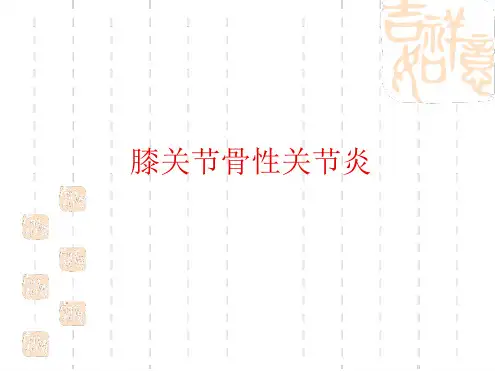 膝关节骨性关节炎