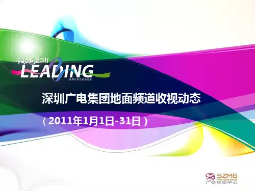 深圳某集团地面频道收视动态(ppt 27页)