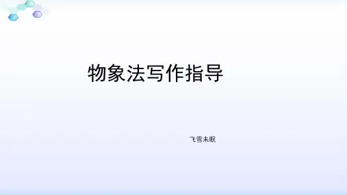议论文物象写作实例--飞雪未眠