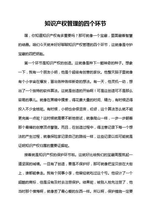 知识产权管理的四个环节