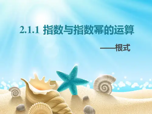 指数与指数幂的运算——根式