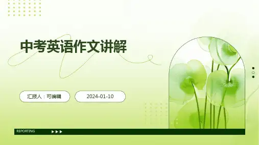 万能句型+建议类作文  中考英语作文讲解