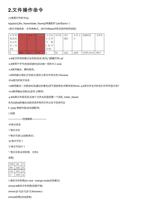 2.文件操作命令