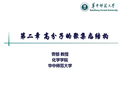 第二章 高分子的聚集态结构详解