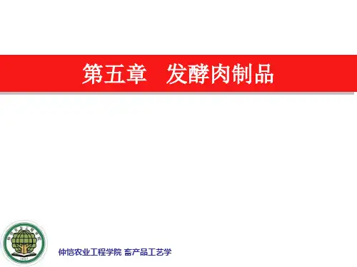 发酵肉制品.
