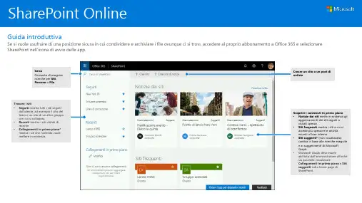 SharePoint Online 基础指南说明书