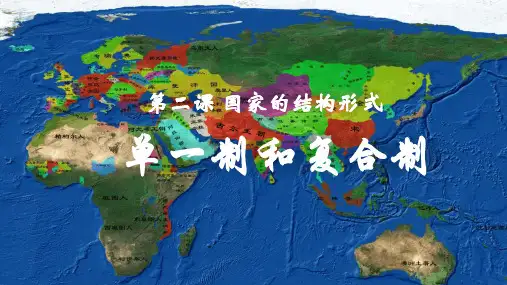 2.1单一制和复合制+课件- 高中政治统编版选择性必修一当代国际政治与经济
