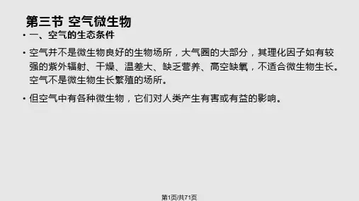 空气微生物水体的微生物PPT课件