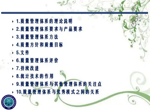 石油化工通用知识-V--质量管理幻灯片PPT