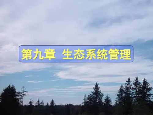 生态系统管理