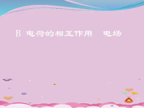 沪科版(上海)物理高二第一学期(试用版)第八章 B 电荷的相互作用  电场 课件 优质课件