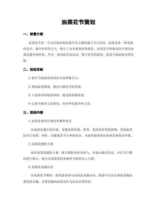 油菜花节策划