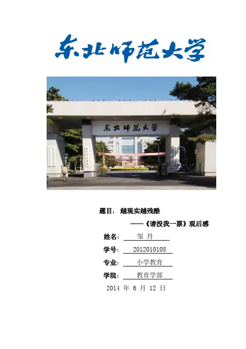 请投我一票
