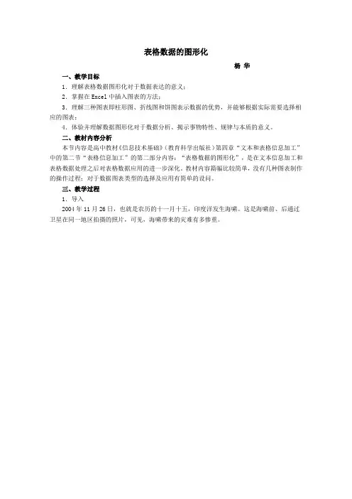 表格数据的图形化