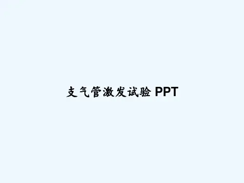 支气管激发试验 PPT