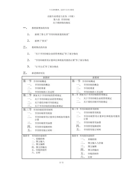 出版专业理论与实务(中级)