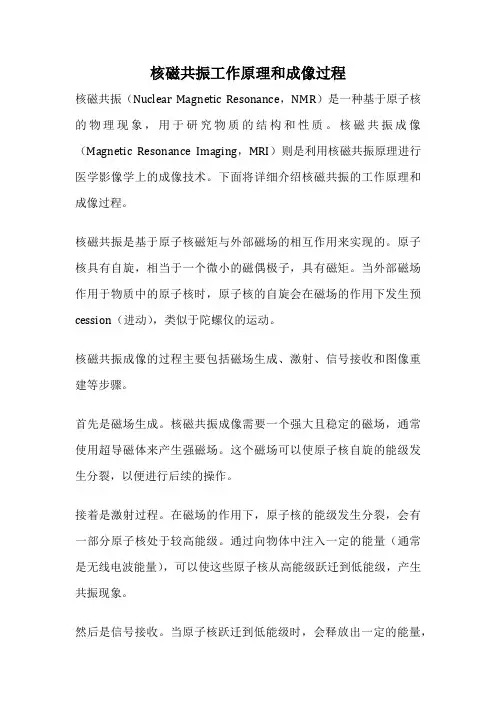 核磁共振工作原理和成像过程
