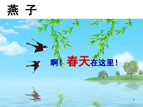 苏教版四年级语文下册3燕子ppt课件