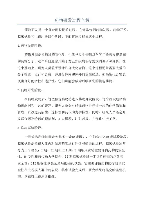 药物研发过程全解