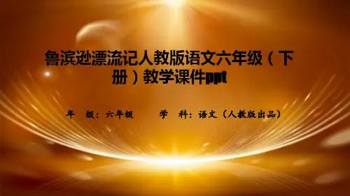 鲁滨逊漂流记人教版语文六年级(下册)教学课件ppt